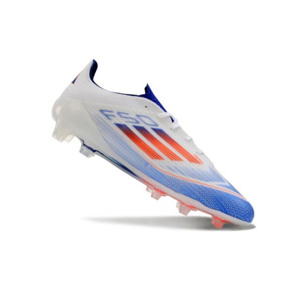 Chaussure Adidas F50 Elite FG Blanc Bleu Rouge