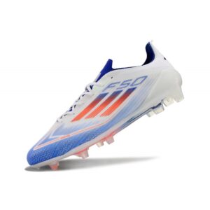 Chaussure Adidas F50 Elite FG Blanc Bleu Rouge