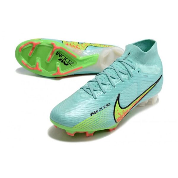 Crampon Neuf Mbappe Nike Mercurial Superfly 7 Elite FG -Gris Or Vert