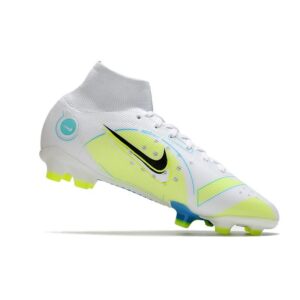 Nike Mercurial Superfly 8 Elite FG Blanc Bleu Jaune