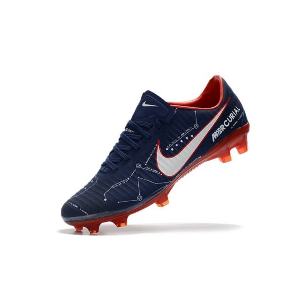 Nike Mercurial Vapor XI FG 2017 Crampon de Foot Bleu Rouge