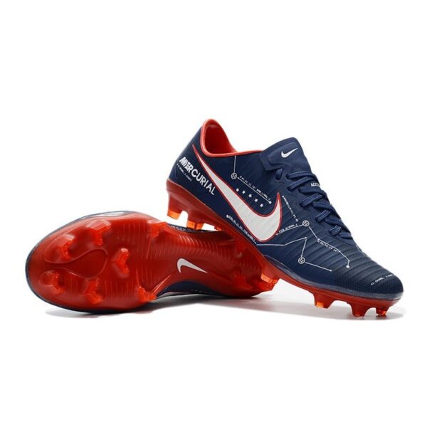 Nike Mercurial Vapor XI FG 2017 Crampon de Foot Bleu Rouge