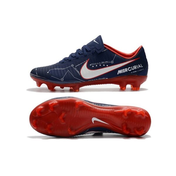 Nike Mercurial Vapor XI FG 2017 Crampon de Foot Bleu Rouge